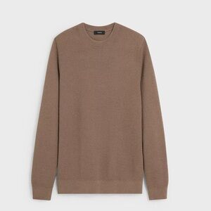 Theory 100% Merino Wool Sweater in Dark Taupe